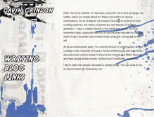 Tablet Screenshot of gavingrindon.net
